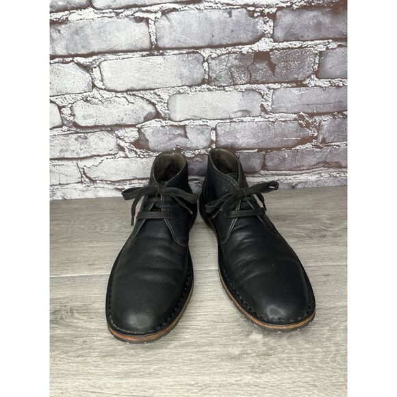 John Varvatos Portland Chukka Lace Up Shoes Black Soft Leather Men Sz 8M US/41EU main image 9